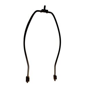 Lamp Harp Brass 9 Inch Oxidized Distressed Finish